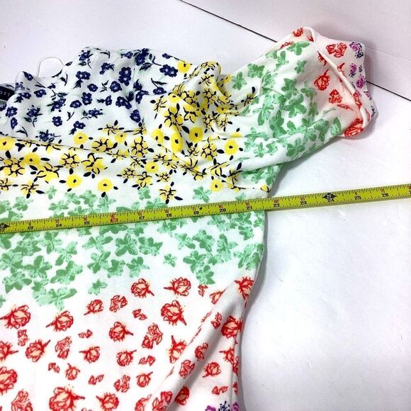 Karen Scott Cotton Blend Shirt Floral Multicolor Top XL - Picture 9 of 9